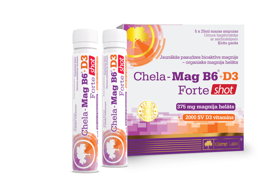 Olimp Labs Chela Mag B D Forte Shot Vitaminibaltics